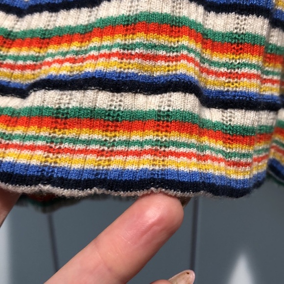 Madewell multi stripe stretch Jones tank ribbed cotton XS - Picture 6 of 6